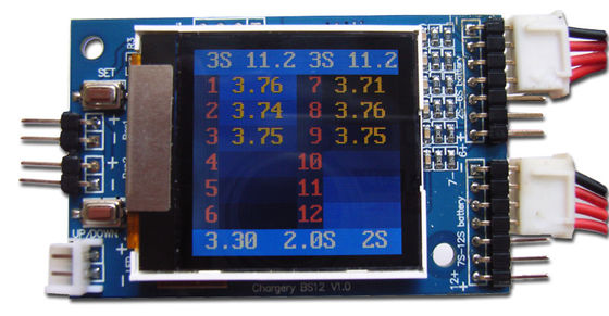 6S 12S LiPO Sistema de monitoreo de tensión de las celdas de batería