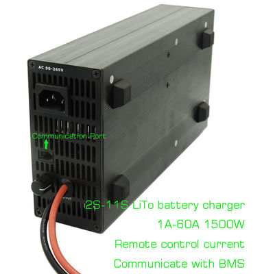 Cargador de batería LTO de 29.7V 11S ajustable para motocicleta E scooter 1A-60A