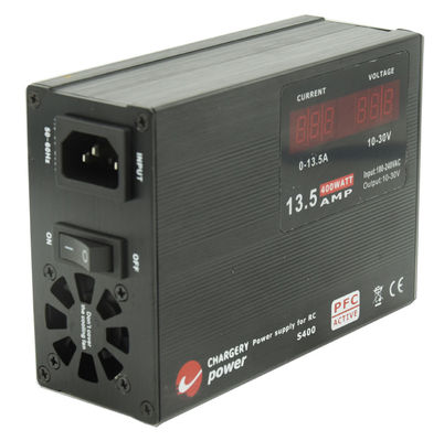 Tipo de cargador de baterías SMPS certificado RoHS UAV 13A 30V 400W