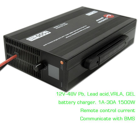 24V 36V 48V Pb VRLA válvula regulada de plomo ácido cargador de batería SMPS para motocicleta
