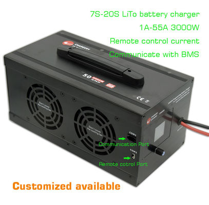Cargador de batería de litio de 54V a 3000W LTO LiTo Ac a DC 7S-20S 1A-55A